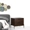 Homeroots 22" Brass Two Drawers Solid Wood Nightstand 473022 - alternate 4