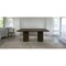 Homeroots 72" Dark Brown Solid Wood Double Pedestal Base Dining Table 611873 - alternate 7