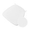 Chivari White 2.0" Thick Vinyl Chiavari Chair Cushion CUSHSTRAPVINWHI-PVC-AX-T - alternate 2