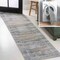 Jonathan Y Alanya Ornate Medallion Non-Slip Machine-Washable Gray/Mustard 2 ft. x 8 ft. Runner Rug WSH100D-28 - alternate 1