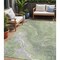 Homeroots 5' X 8' Artichoke Green Lavender And Ivory Abstract Washable Indoor Outdoor Area Rug 618191 - alternate 1