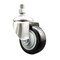 Service Caster 3.5 Inch 316SS Black Polyurethane Wheel Swivel 12mm Threaded Stem Caster SCC SCC-SS316TS20S3514-PPUB-BLK-M1215 - alternate 1