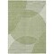 Homeroots 3' X 5' Green And Ivory Geometric Washable Indoor Outdoor Area Rug 597625 - alternate 4