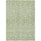 Homeroots 3' X 5' Green And Ivory Damask Washable Indoor Outdoor Area Rug 595139 - alternate 6