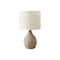 Monarch Specialties Lighting, 17"h, Table Lamp, Brown Resin, Ivory / Cream Shade, Contemporary, Modern I 9846 - alternate 1