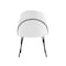 Manhattan Comfort Gracie Dining Chair in White and Black - Set of 2 2-DC100-BWH - alternate 4