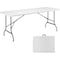 Yssoa 6 FT Portable Folding Table, Heavy Duty Table with Handles, Easy to Clean and Space Saving De 3A88FNTABLFOLD6WHT - alternate 1