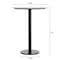 Flash Furniture 31.25" RND Tabletop, Seamless Surface Technology, White Faux Marble, 18" Round Black Bar Height Base ST-RD31-WHMAR-TR18B-GG - alternate 3