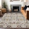 Homeroots 5' X 8' Ivory Red And Green Floral Washable Indoor Outdoor Area Rug 604648 - alternate 4