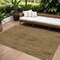 Homeroots 10' X 14' Brown And Tan Floral Washable Indoor Outdoor Area Rug 604209 - alternate 1