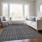 Homeroots 3' X 5' Gray And Silver Striped Washable Indoor Outdoor Area Rug 615049 - alternate 5