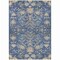 Homeroots 3' X 5' Blue Brown And Beige Floral Washable Indoor Outdoor Area Rug 605455 - alternate 2