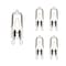 Bulbrite 100W Dimmable Clear T4 Bi-Pin G9 Mini Halogen Light Bulbs, 5PK 860833 - alternate 1