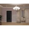 Vdomdoors Front Exterior Prehung Steel Door Ronex1477 Black Enamel Stainless Inserts Entry Metal Modern RONEX1477EXD-BLK-W36xH80-LH-I - alternate 3