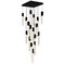 Cwi Lighting Petra Integrated LED 24in Black Chandelier with Handcrafted Glass 1723P24-17-101 - alternate 1