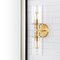 Jonathan Y Jules Edison 16.5" Cylinder 2-Light Iron/Seeded Glass Farmhouse Contemporary LED Wall Sconce, Brass G JYL7577E - alternate 4