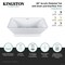 Kingston Brass 60-Inch Acrylic Oval Rectangular Double Ended Pedestal Tub with Drain, No Faucet Drillings VTSQ602824C420 - alternate 3