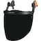 Klein Tools Face Shield, Gray Visor, 11 1/4 in Height, Locking Mount Suspension, Gray Tint 60473 - alternate 1