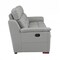 Homeroots 41" Grey Fascinating Leather Reclining Chair. 329544 - alternate 2