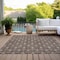 Homeroots 5' X 8' Chocolate And Beige Geometric Washable Indoor Outdoor Area Rug 595722 - alternate 4