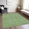 Homeroots 5' X 8' Lime Green And Purple Geometric Washable Indoor Outdoor Area Rug 599209 - alternate 3