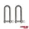 Extreme Max 3006.8209.2 BoatTector Stainless Steel Long D Shackle - 1/2", 2-Pack 3006.8209.2 - alternate 1
