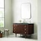James Martin Vanities Amberly 48'' S Vanity, Mid-Century Walnut w/ Parisien Bleu Top w/FreePower Wireless Charger 670-V48-WLT-FPBL - alternate 3