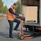 Vevor Material Lift Winch Stacker 450 lbs Pallet Truck Dolly 35.8-inch Lift scddc900 - alternate 4
