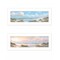 Homeroots Set Of Two The Seascape 1 White Framed Print Wall Art, 2PK 408206 - alternate 1