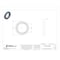 Nord-Lock Wedge Lock Washer, For Screw Size 8 mm Steel, Zinc Plated Finish, 200 PK 2373 - alternate 3