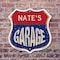 Signmission Nate's Garage, 18 Inch X 18 Inch, Plastic Sign SHI-P-18-383-NATE - alternate 4