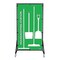 5S Supplies Housekeeping Shadow Board Broom Station V10, Green / White, Kit HSB-V10-GREEN/WHITE-KIT - alternate 1