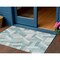 Homeroots 3' X 5' Teal Blue Geometric Washable Indoor Outdoor Area Rug 608070 - alternate 1
