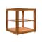 Koolmore 15 In. Artisan Wooden Bakery Display Square Case 1 Cu ft, light color KM-BDW-15L - alternate 4