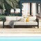 Alaterre Furniture Alaterre Barton 3 Seater Outdoor Sofa with Cream Cushions for Patio Black Finish 80-BARTON-3SOFA-B - alternate 4