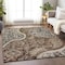 Homeroots 8' X 10' Brown Beige And Tan Floral Medallion Washable Indoor Outdoor Area Rug 603176 - alternate 6