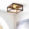 Jonathan Y Magnolia 11.5" 2-Light Iron Rustic Farmhouse LED Flush Mount, Brown JYL7472A - alternate 4