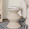 Leisuremod Aura Modern Side Table - Double Hourglass Design, ABS Plastic, Indoor/Outdoor Use AST15IV - alternate 3