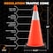 Xpose Safety Traffic Safety Cone, 28 in, PVC, 6 in Reflective Collar, DOT Approved, Orange, 8 pk OTC28-6-8-X - alternate 5