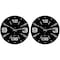 Clockswise Pack of 2 12 inch Black Decorative Unique Modern Round Glass Analog Wall Clock, Perfect for QI004148N.2 - alternate 1