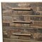 Homeroots 35" Brown Carved Geometric Solid Wood Five Drawer Dresser 661223 - alternate 4