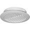 Builders Best 4'' White Plastic Round Eave & Soffit Vent RDV4S01 - alternate 2
