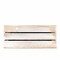 Homeroots 12" Organic Whitewash and Natural Distressed Wood Stacking Milk Crate 471941 - alternate 2
