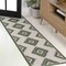 Jonathan Y Lior Geometric Moroccan Diamond Green/Cream 2 ft. x 8 ft. Indoor/Outdoor Runner Rug TSN202D-28 - alternate 1