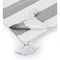 Homeroots 50" X 60" Gray and White Woven Cotton Striped Throw Blanket with Tassels 516597 - alternate 1