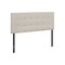 Homeroots Beige Linen Blend Upholstered Full Headboard 490174 - alternate 1