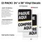 Signmission Pague Aqui, Vinyl Decals Only 24 Inch x 36 Inch, Vinyl Decal, 2PK DSB-2436-2PACK-30410 - alternate 2