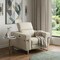 Homeroots 41" Beige Italian Leather Power Recliner Chair 482245 - alternate 4
