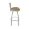Holland Bar Stool Co Revelle 36in Swivel Extra Tall Bar Stool, Anodized Nickel Finish, Medium Back and Canter Sand Seat 881 - alternate 4
