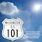 Signmission Washington Route Marker Shield Sign Us 1, 6 inch X 6 inch, Vinyl Decal, 2PK SHI-D-2PACK-6-475 - alternate 3
